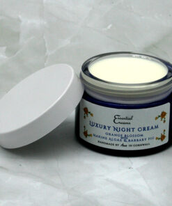 Luxury Night Cream, Orange Blossom with Marine Algae & Barbary Fig - 50ml Glass Jar